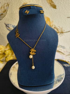 Luxe Pearl Charm Necklace Set