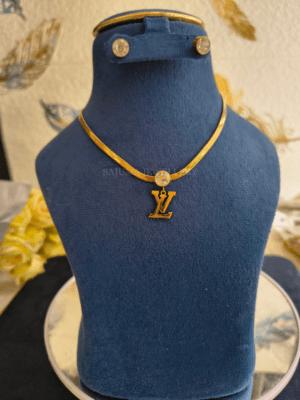 Crystal Luxe Monogram Necklace Set