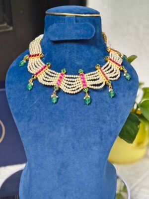 Emerald Blush Pearl Cascade