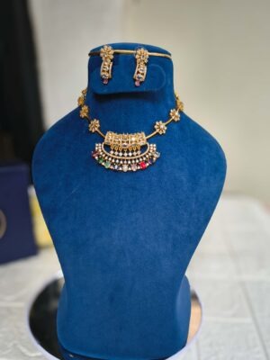 Rainbow Royale Crescent Choker