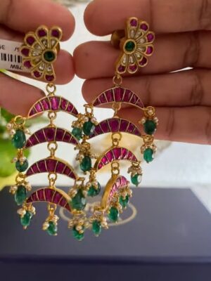 Emerald Royale Cascade Earrings
