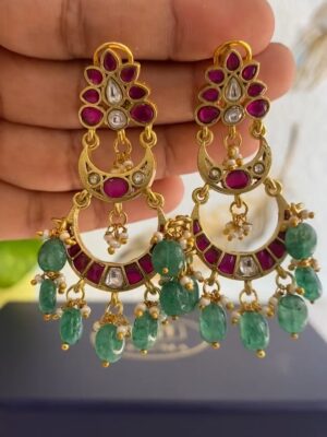 Emerald Noor Chand Jhumka