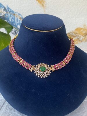 Emerald Royale Bloom Necklace Set