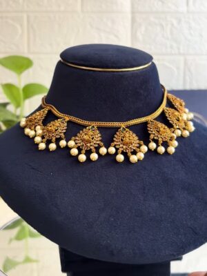 Antique Lakshmi Pearl Choker Set