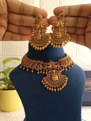Royal Lakshmi Peacock Choker Set