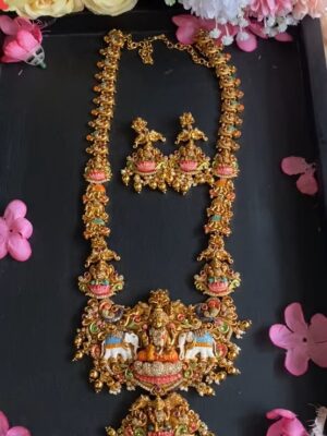 Divine Gajalakshmi Heritage Haram Set