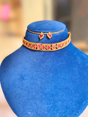 Ruhani Ruby Choker Set