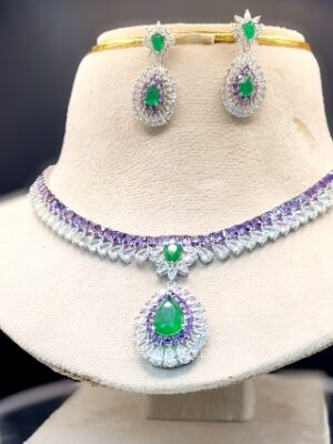 Emerald Aura Victorian Choker Set
