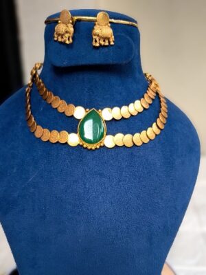 Emerald Coin Heritage Choker