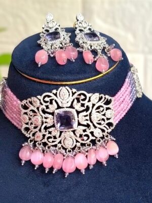 Golden Snowflake Choker Set