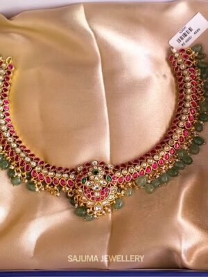 New Arrivals 4 Pure Kundan Pink Set